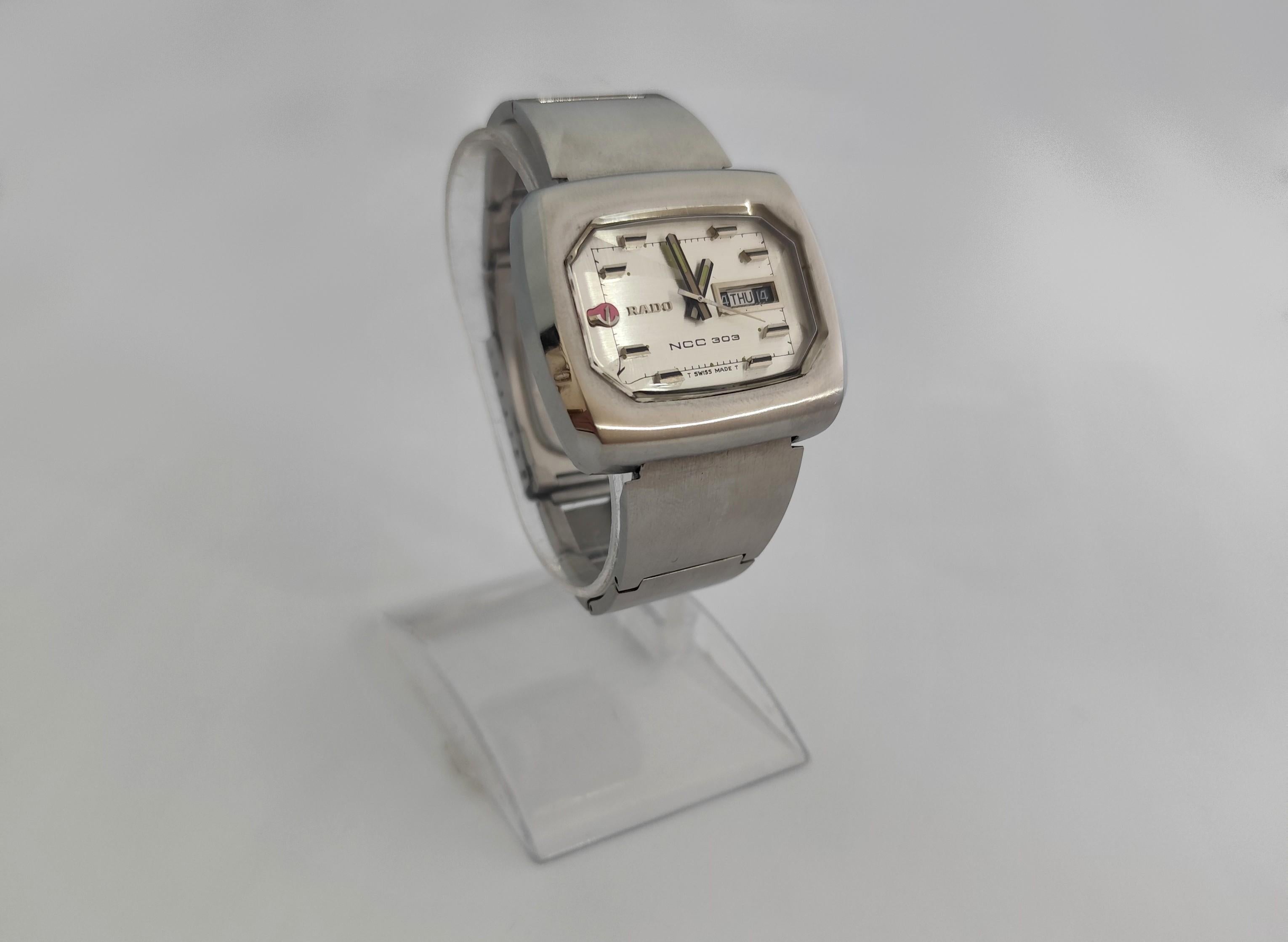 Rado Original NCC303 con Brazalete Original SS Plata 42mm Automático en venta 11