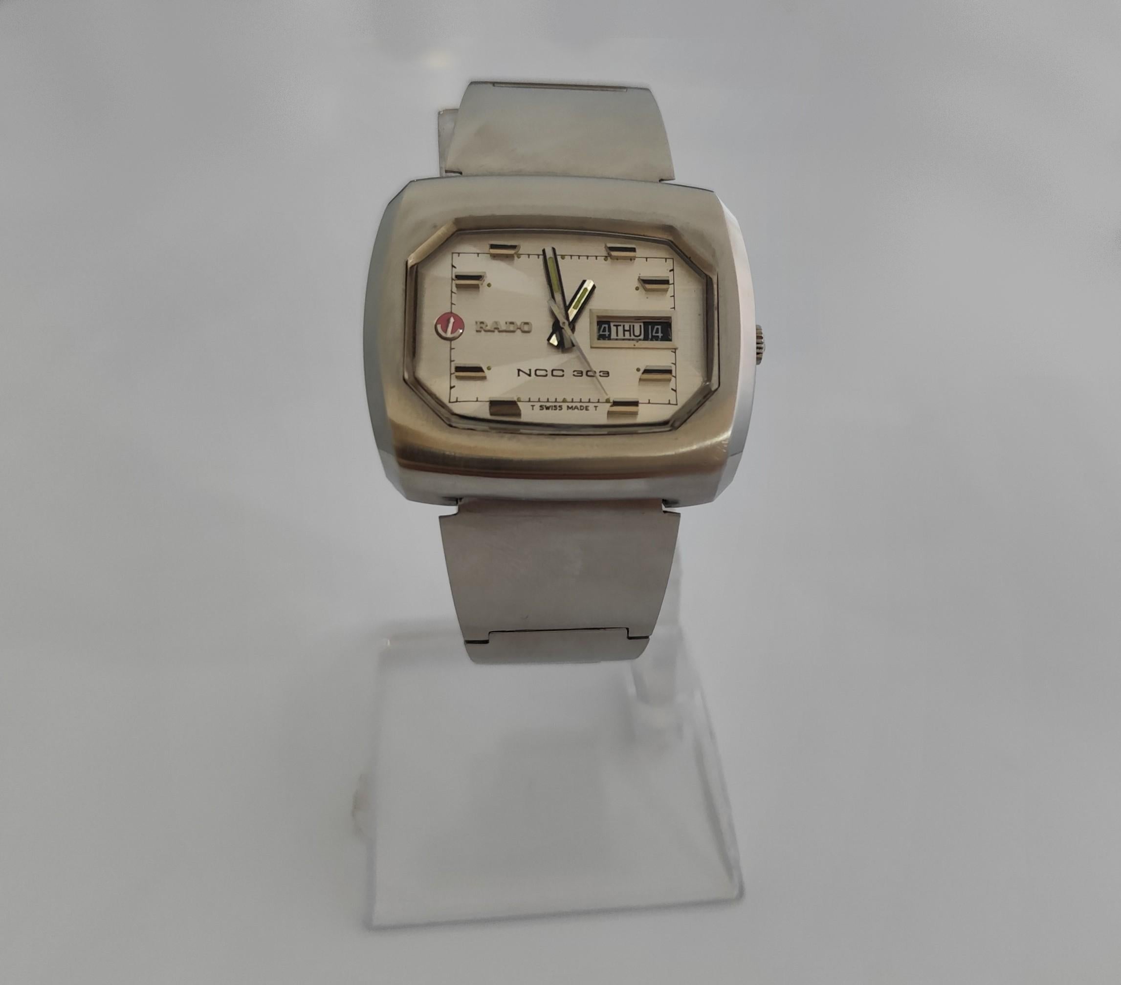 Rado Original NCC303 con Brazalete Original SS Plata 42mm Automático en venta 12