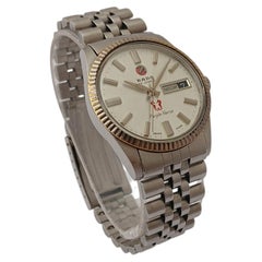Reloj de hombre Rado Purple Horse automático con fecha y día, esfera plateada