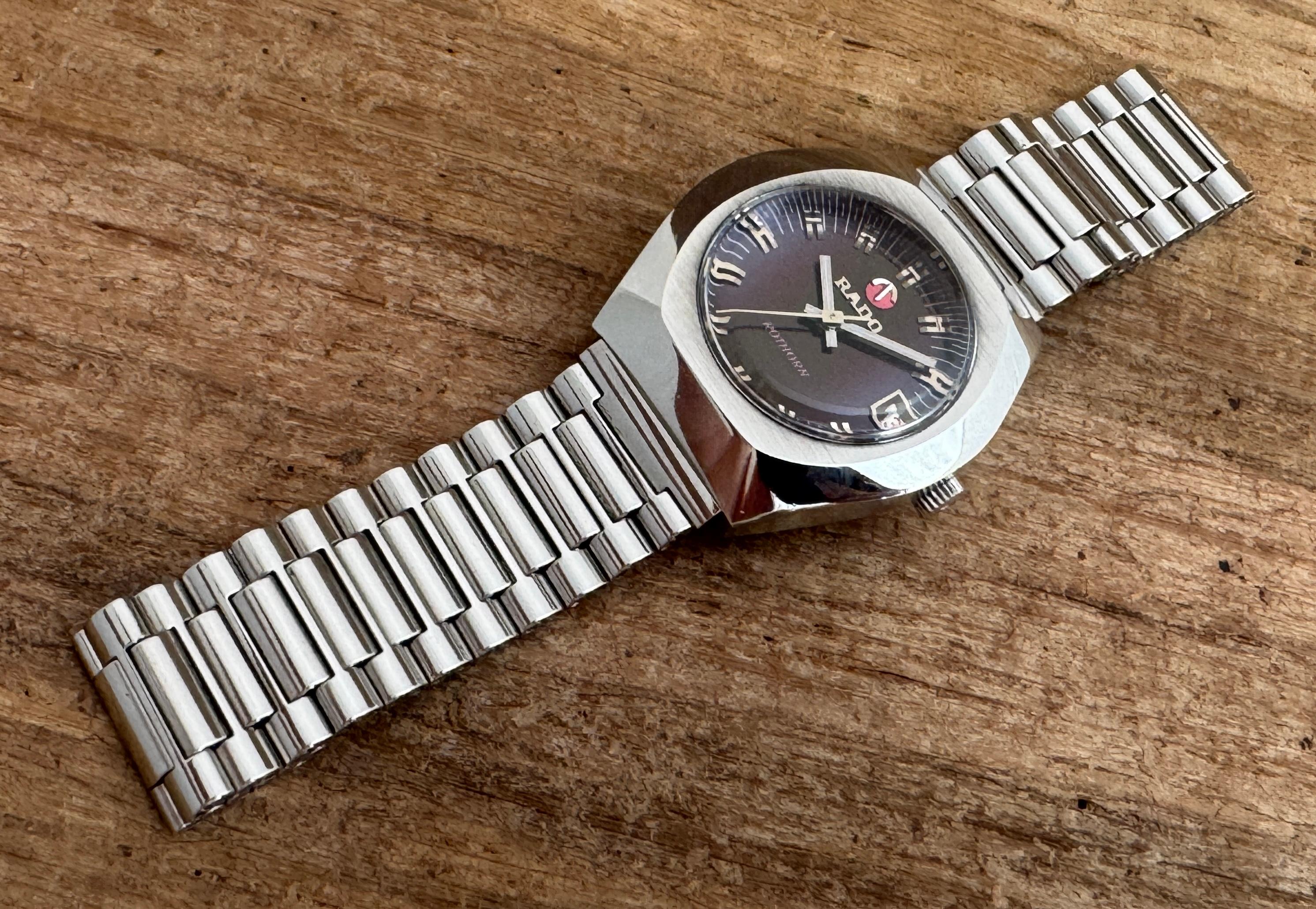 Rado Rothorn Rare Purple Dial Automatic Stainless Steel Watch im Angebot 6