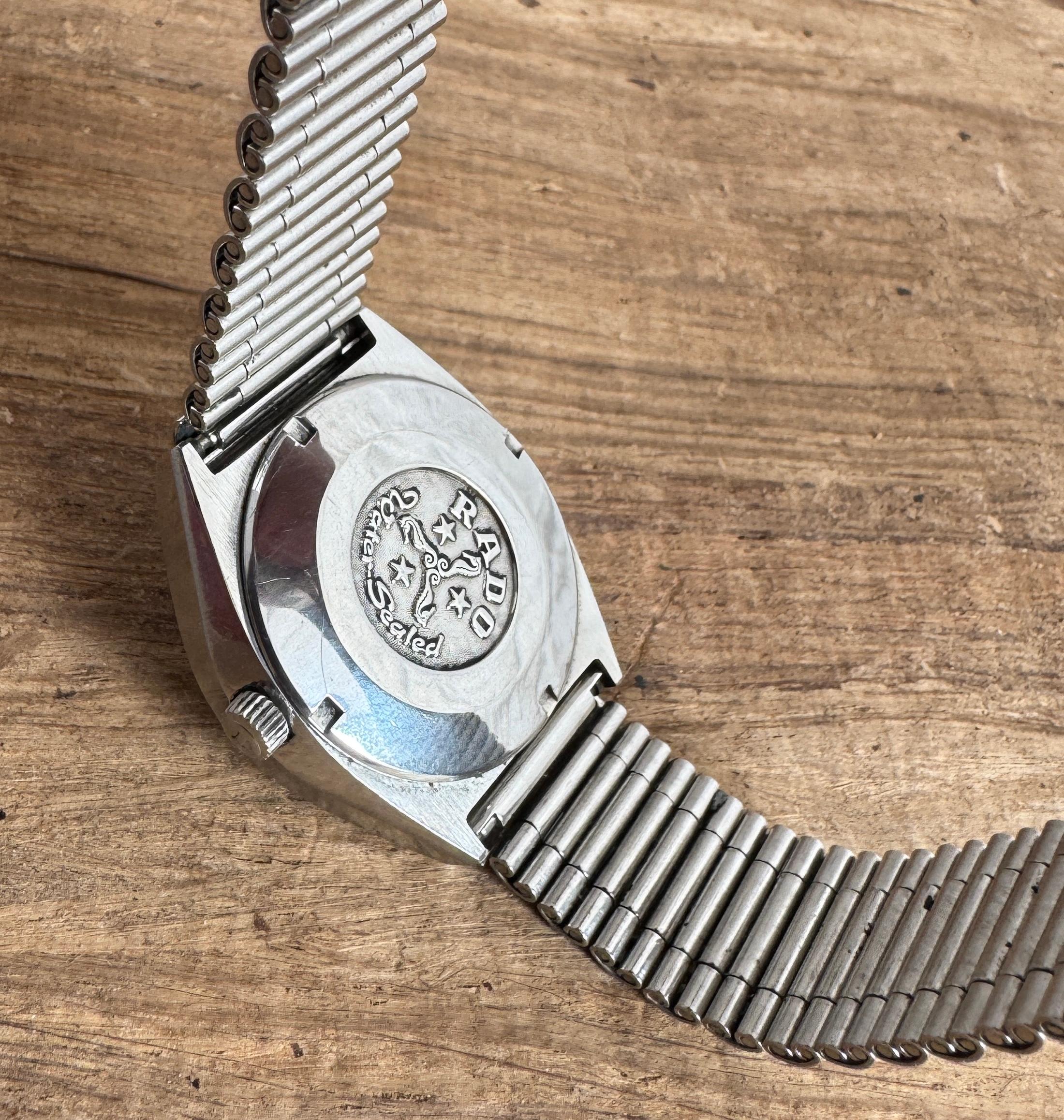 Rado Rothorn Rare Purple Dial Automatic Stainless Steel Watch im Angebot 11
