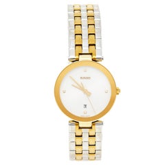 Rado Montre-bracelet pour femme Florence R48872723 en acier inoxydable de couleur or argenté 28MM