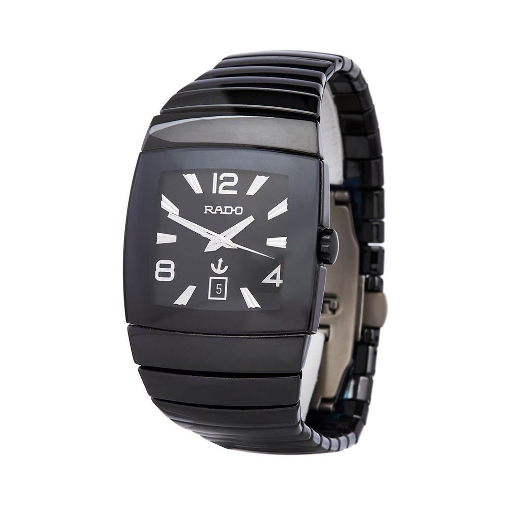 Ref: W5582
Manufacturer: Rado
Model: Sintra
Model Ref: R13691152
Age: Circa 2018
Gender: Mens
Complete With: Box, Manuals & Guarantee
Dial: Black Arabic
Glass: Sapphire Crystal
Movement: Automatic
Water Resistance: To Manufacturers