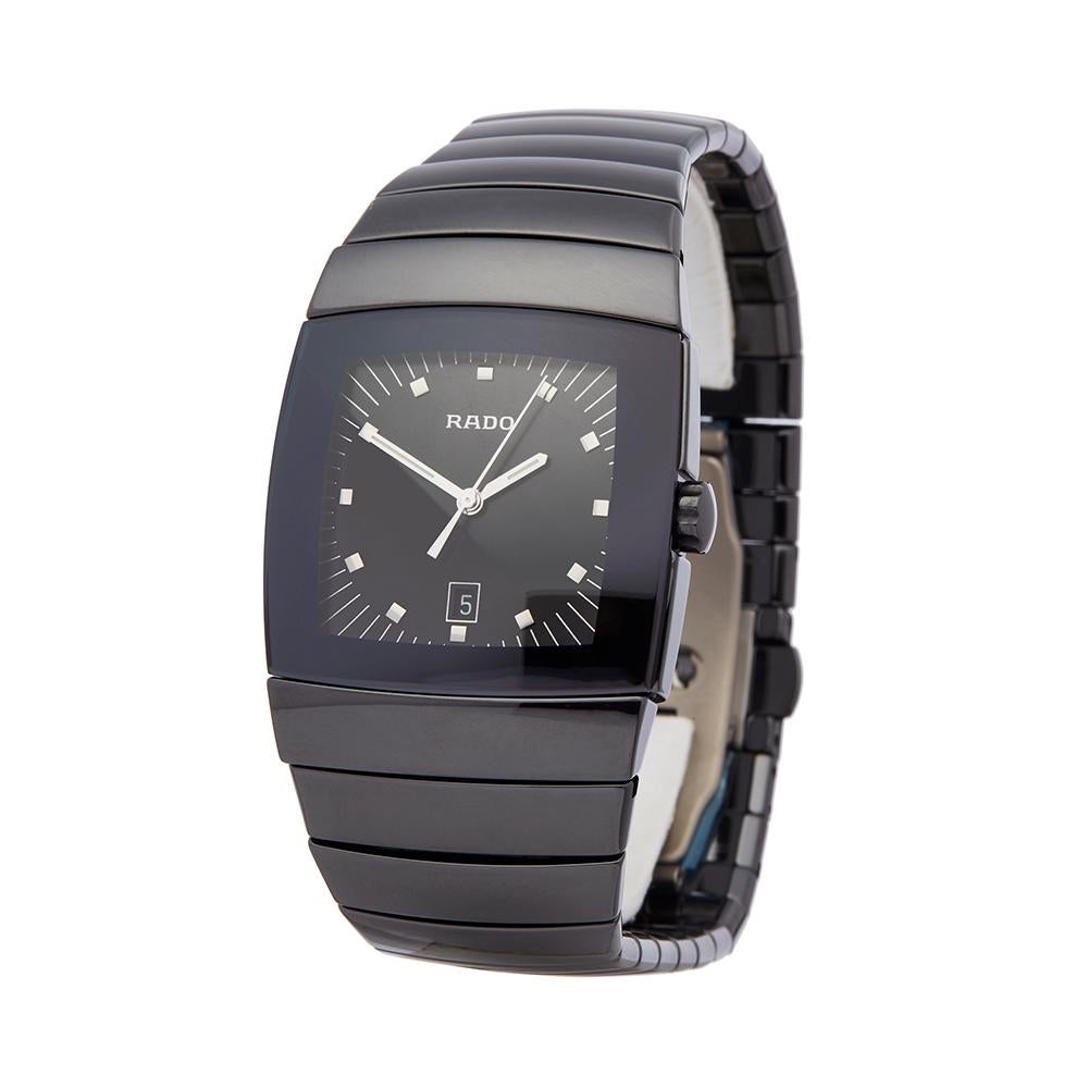 Ref: W5588
Manufacturer: Rado
Model: Sintra
Model Ref: R13724162
Age: Circa 2018
Gender: Mens
Complete With: Box, Manuals & Guarantee
Dial: Black Baton
Glass: Sapphire Crystal
Movement: Quartz
Water Resistance: To Manufacturers Specifications
Case: