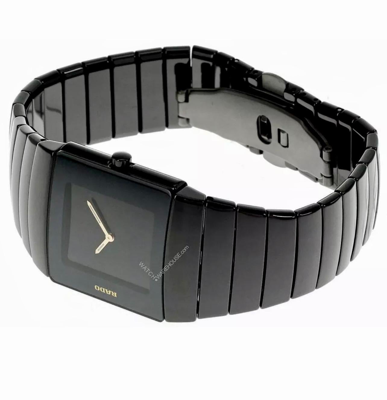 RADO Sintra Jubile Analog/Digital Black Dial Men's Watch In Excellent Condition For Sale In New York, NY