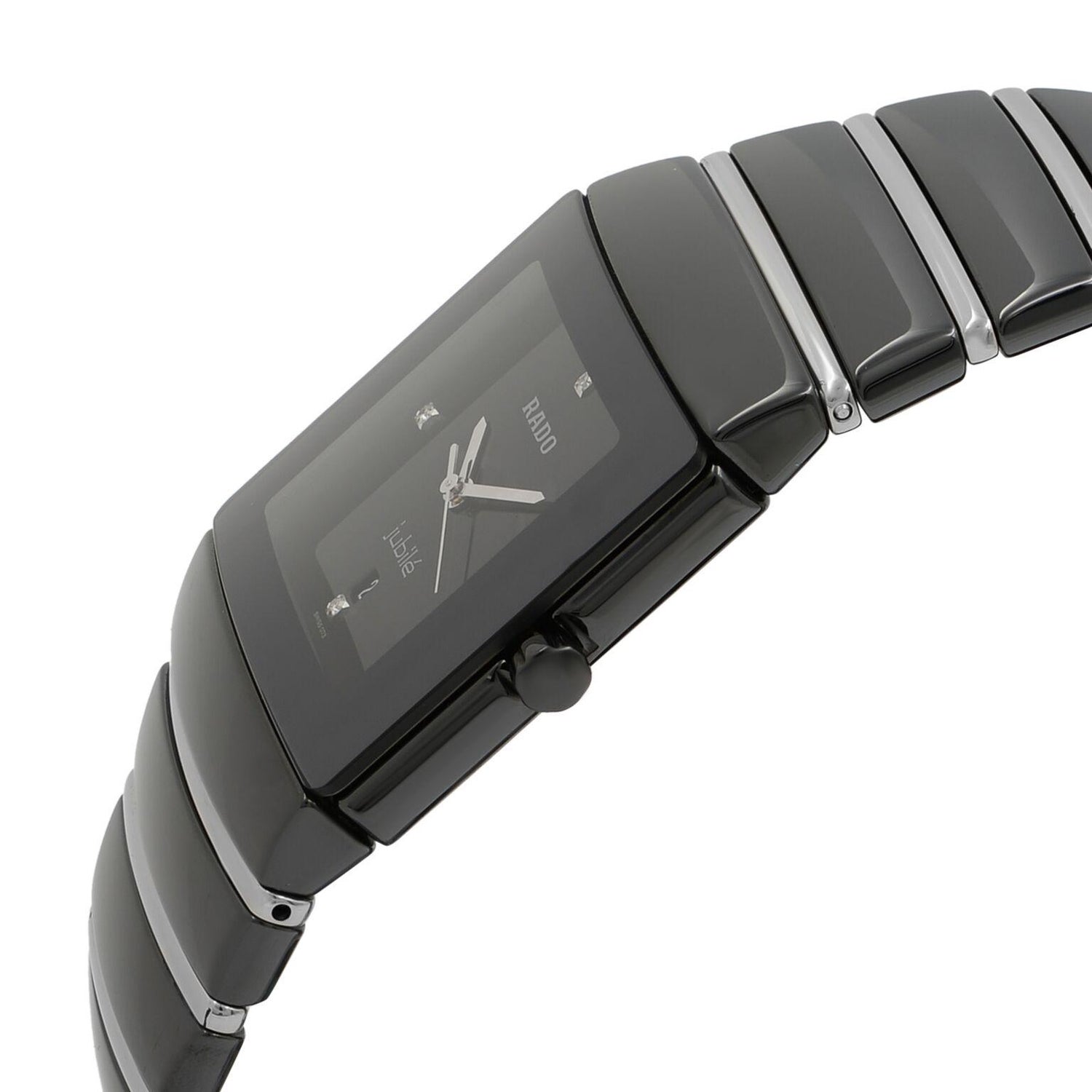 Rado Sintra Jubile Ceramic Black Dial Square Quartz Men S Watch R13335732 For Sale At 1stdibs