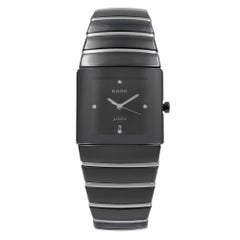 Rado Sintra Jubile Montre en céramique avec cadran carré à quartz et cadran noir pour hommes R13335732