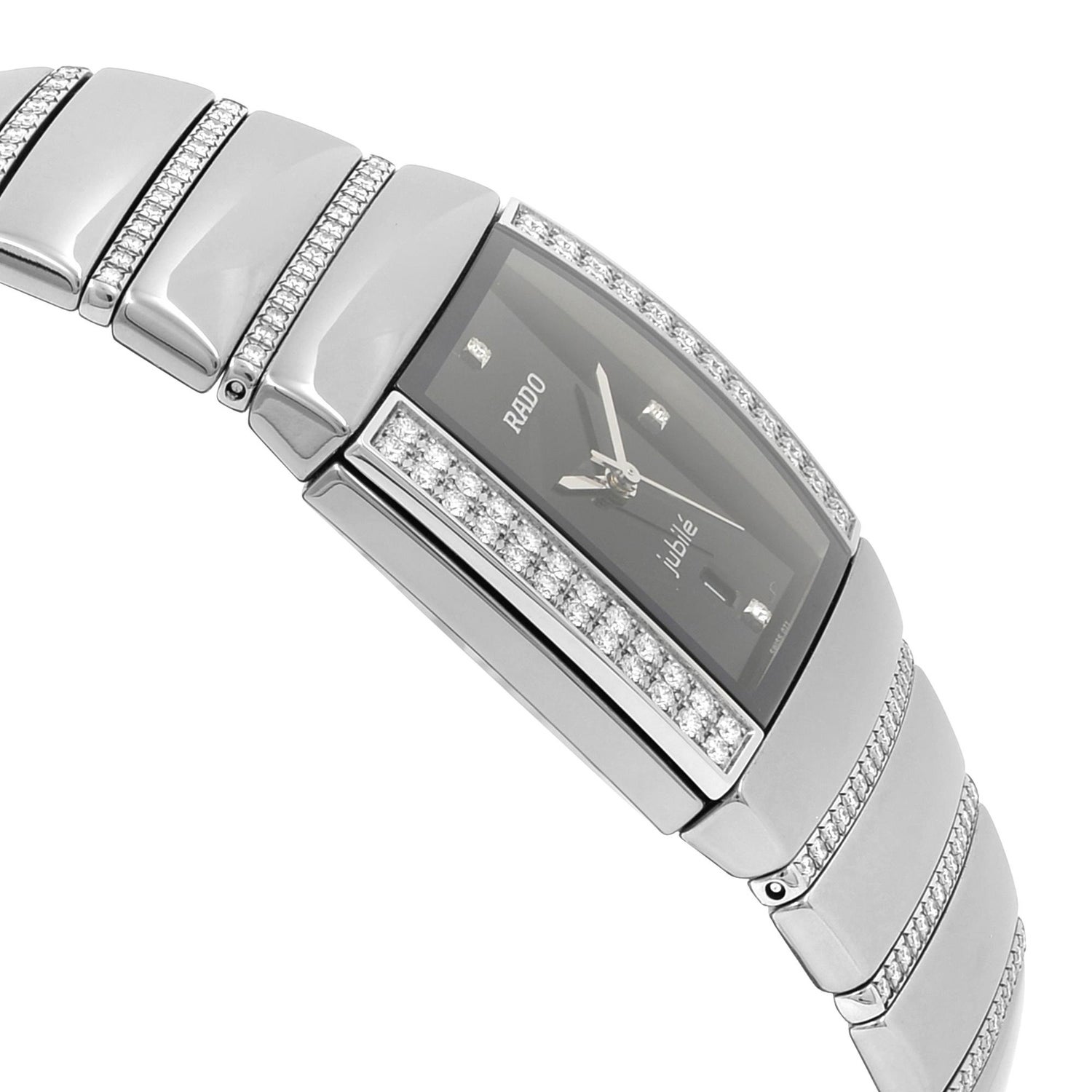 Rado Sintra Jubile Ceramic Diamond 1 20 Carat Quartz Ladies Watch R13577719 For Sale At 1stdibs