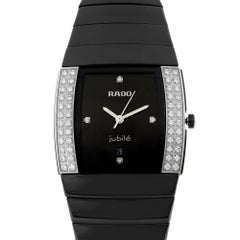 Rado Sintra Jubile Ceramic Diamond Black Dial Ladies Quartz Watch R13617712