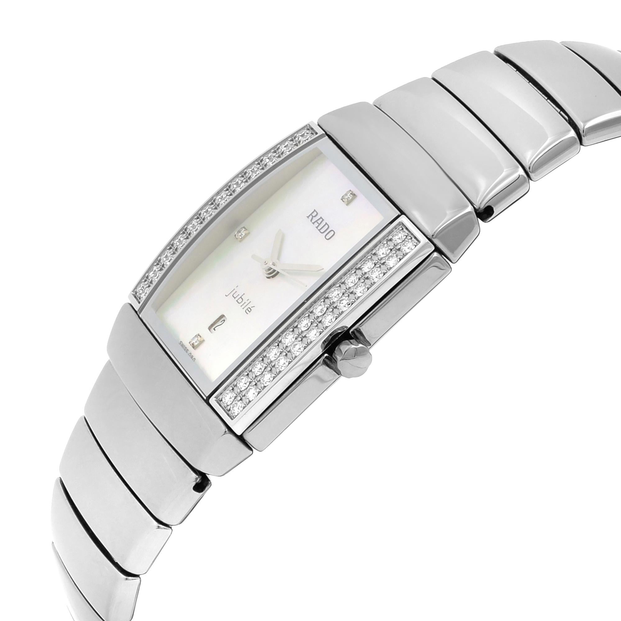 rado mother of pearl watch