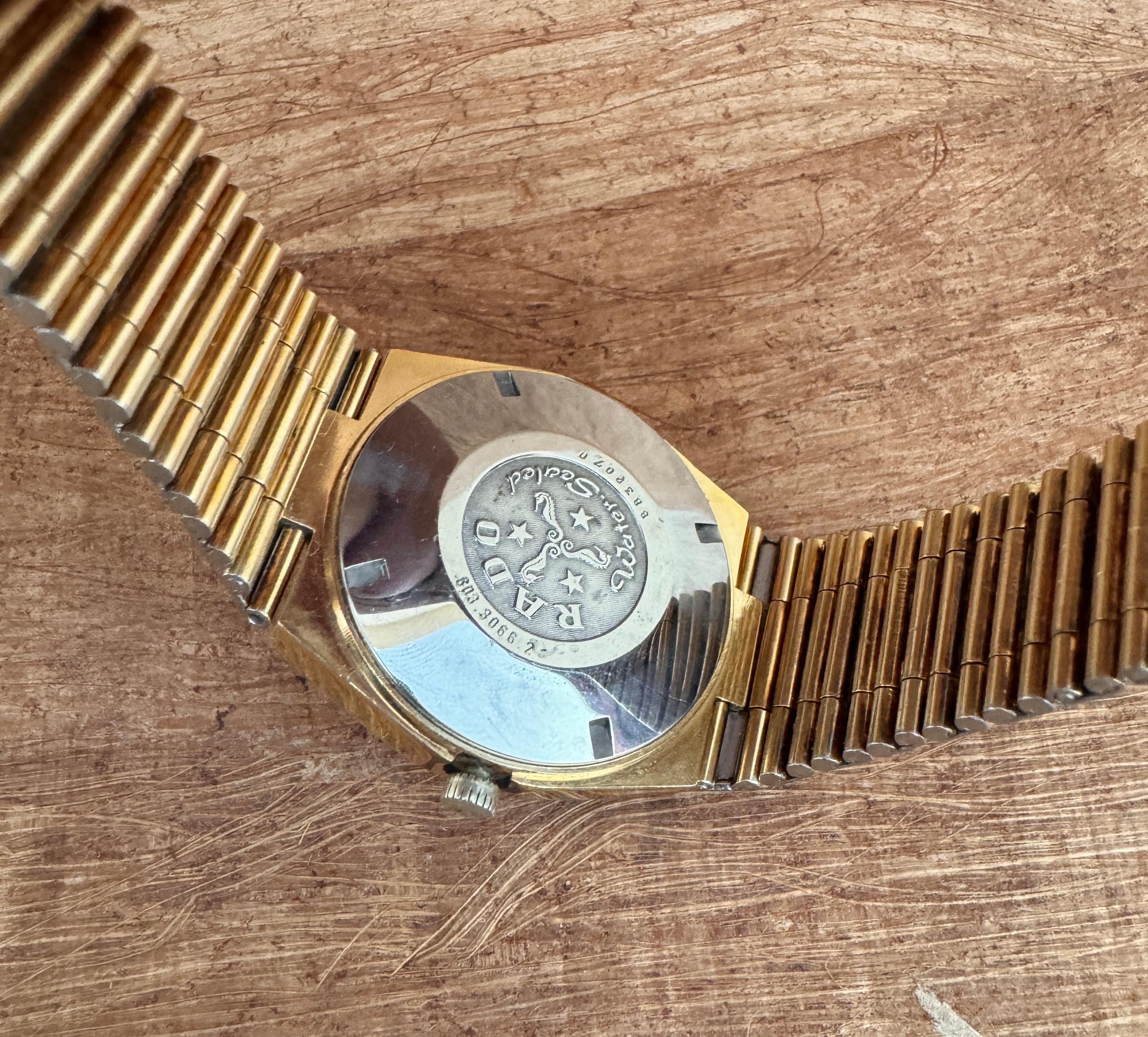 Rado Stag Gold Plated Automatic Day / Date Watch im Angebot 10