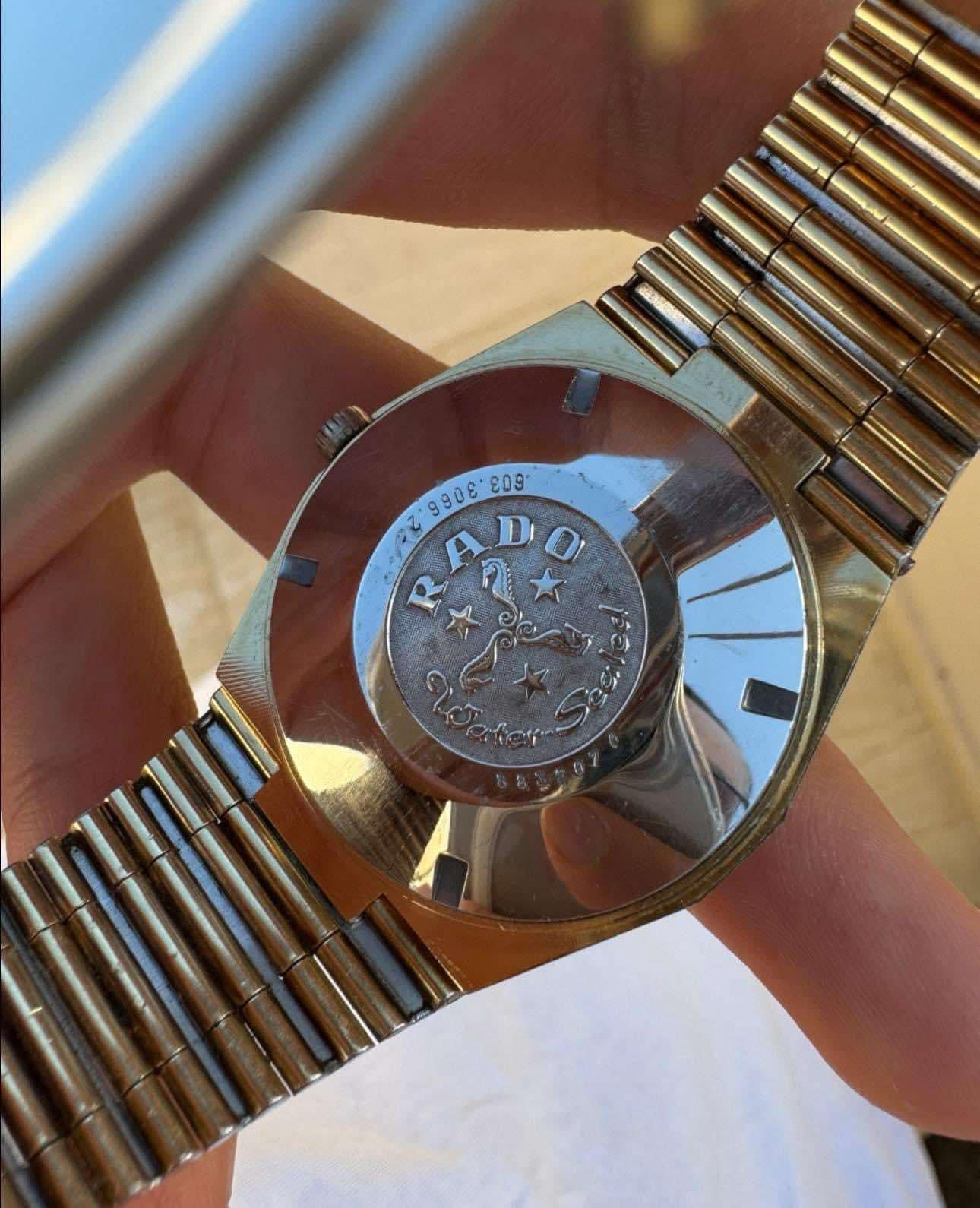 Rado Stag Gold Plated Automatic Day / Date Watch im Angebot 11