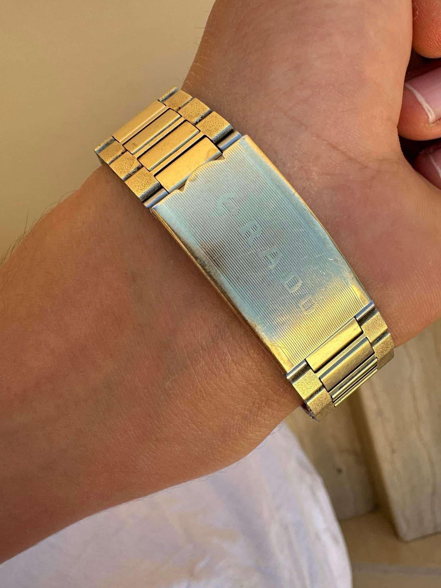 Rado Stag Gold Plated Automatic Day / Date Watch Herren im Angebot