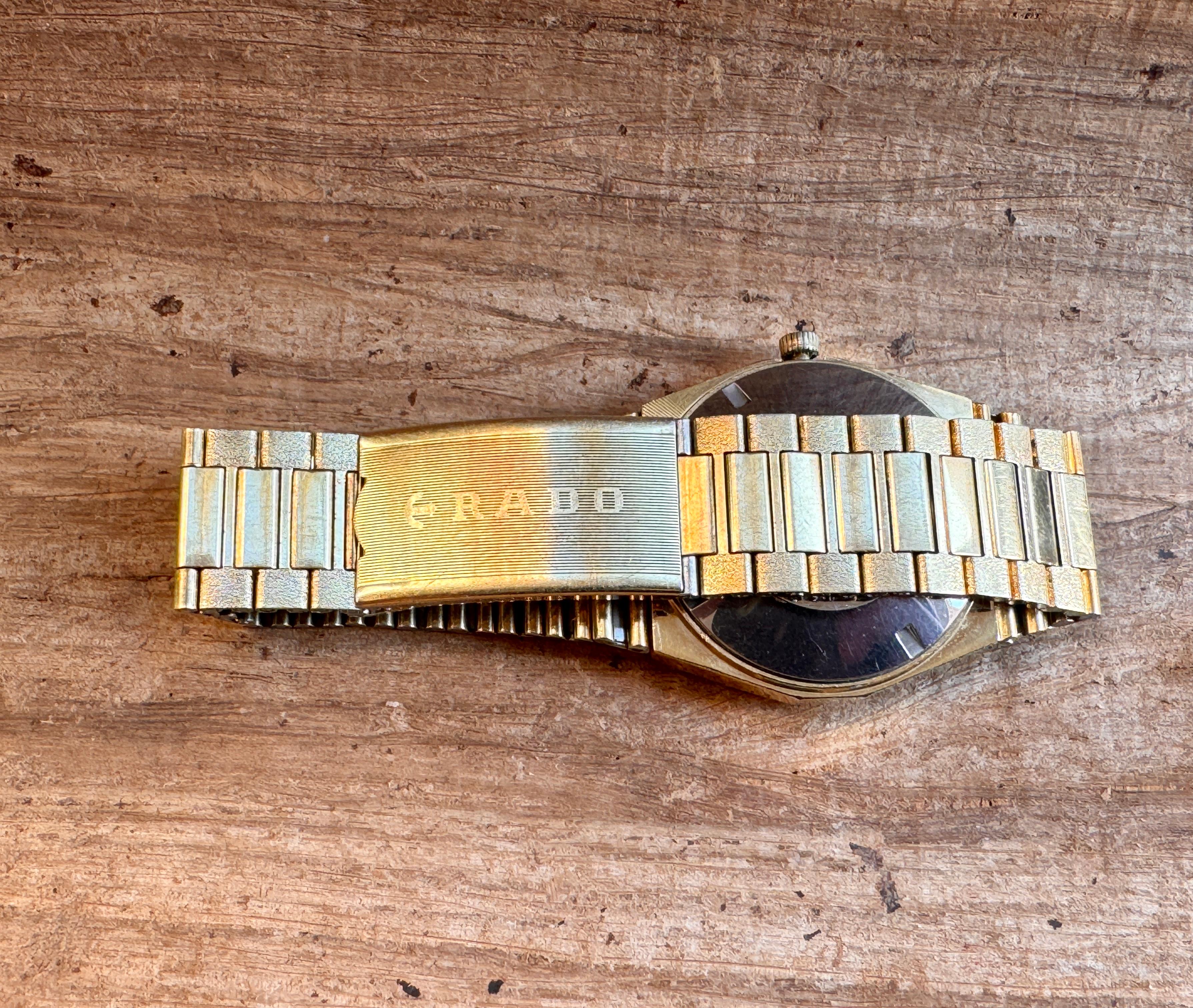 Rado Stag Gold Plated Automatic Day / Date Watch im Angebot 4