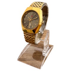 Rado Stag Gold Plated Rare Brown Dial Automatic Day / Date Watch