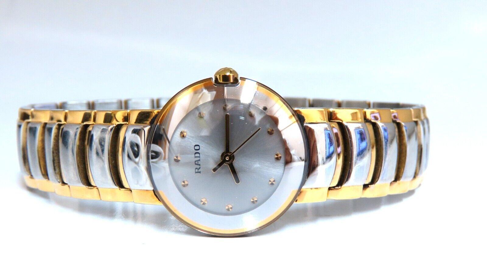 Rado quartz.

7 inch bracelet.

24mm dial

Fair condition.

Working order.