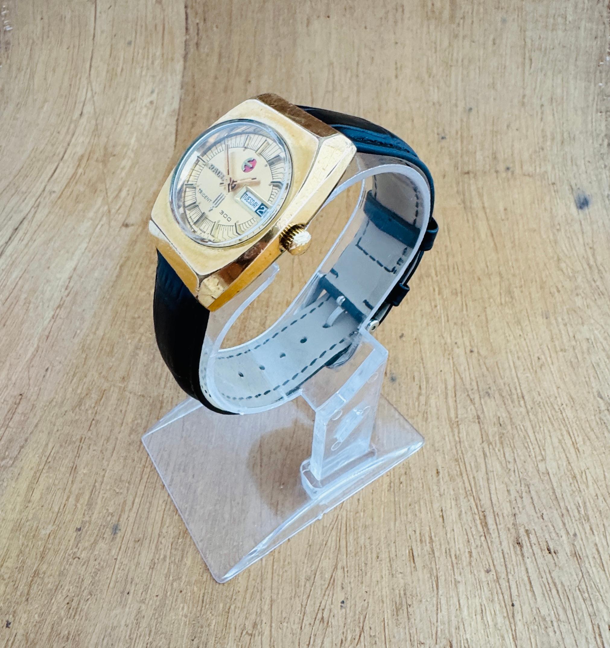 De los hombres Reloj Automático Rado TRIDENT 300 Chapado en Oro en venta