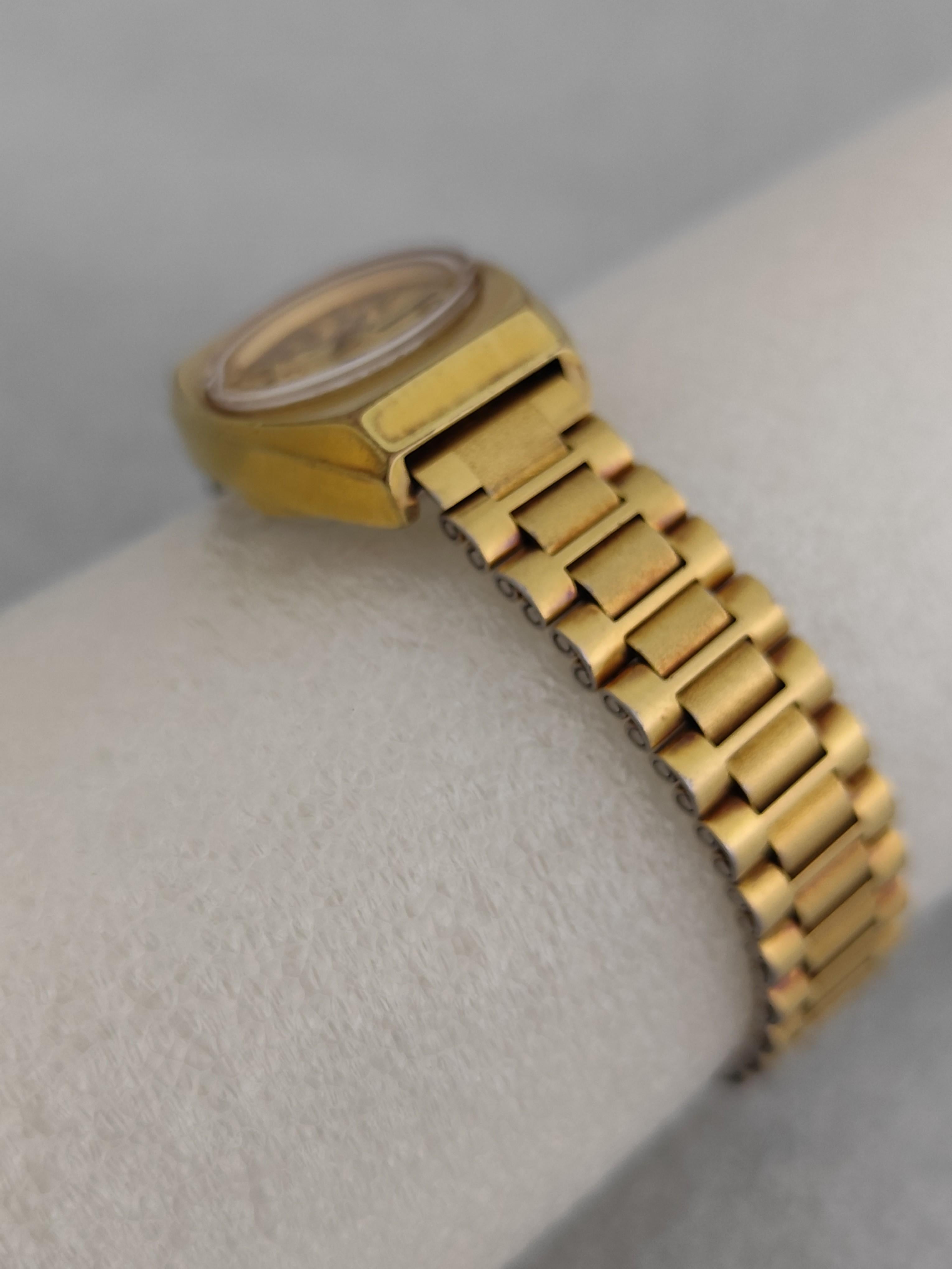 Rado TRIDENT 303 Day Date Vergoldete Automatik Damenuhr im Angebot 8