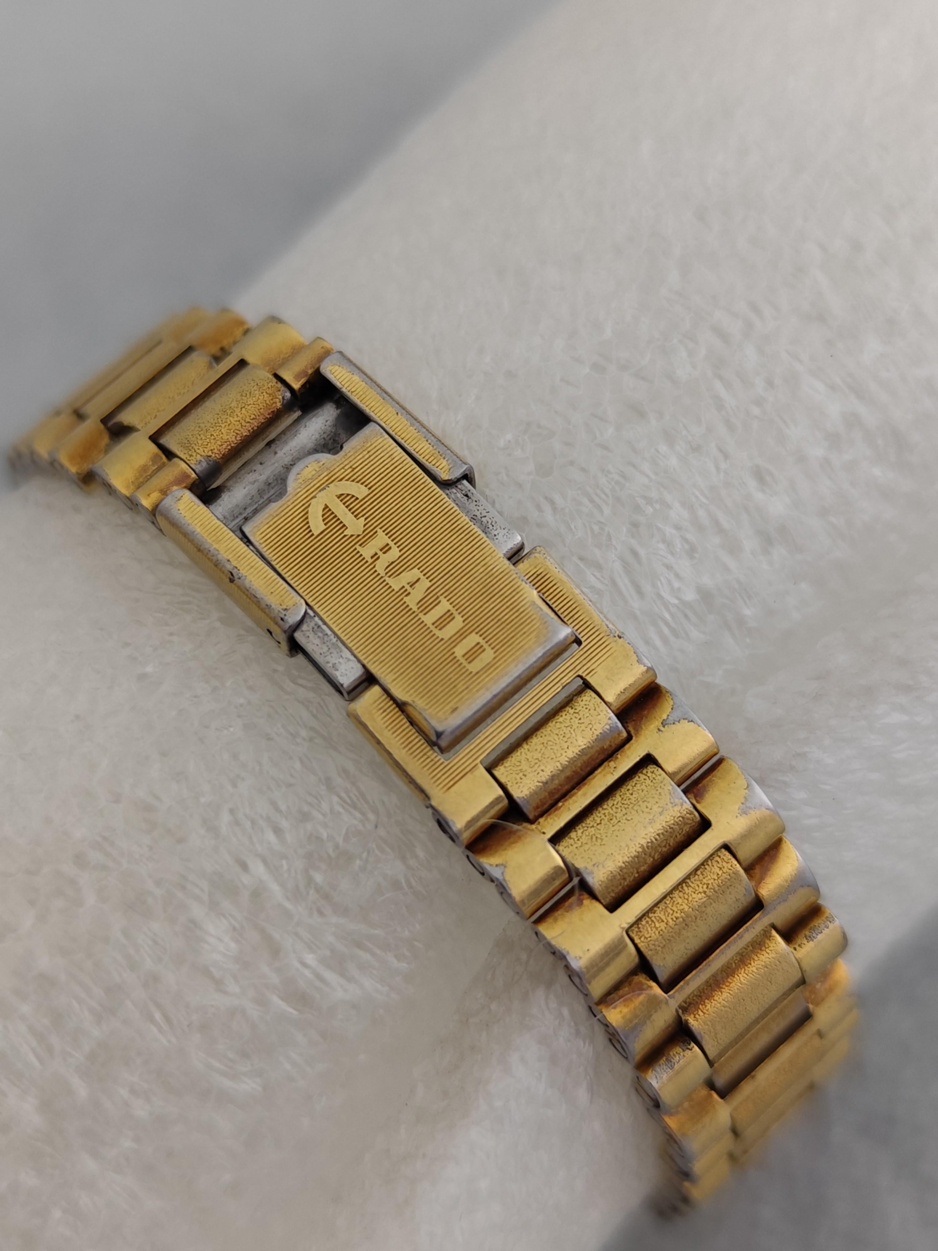 Rado TRIDENT 303 Day Date Vergoldete Automatik Damenuhr im Angebot 9