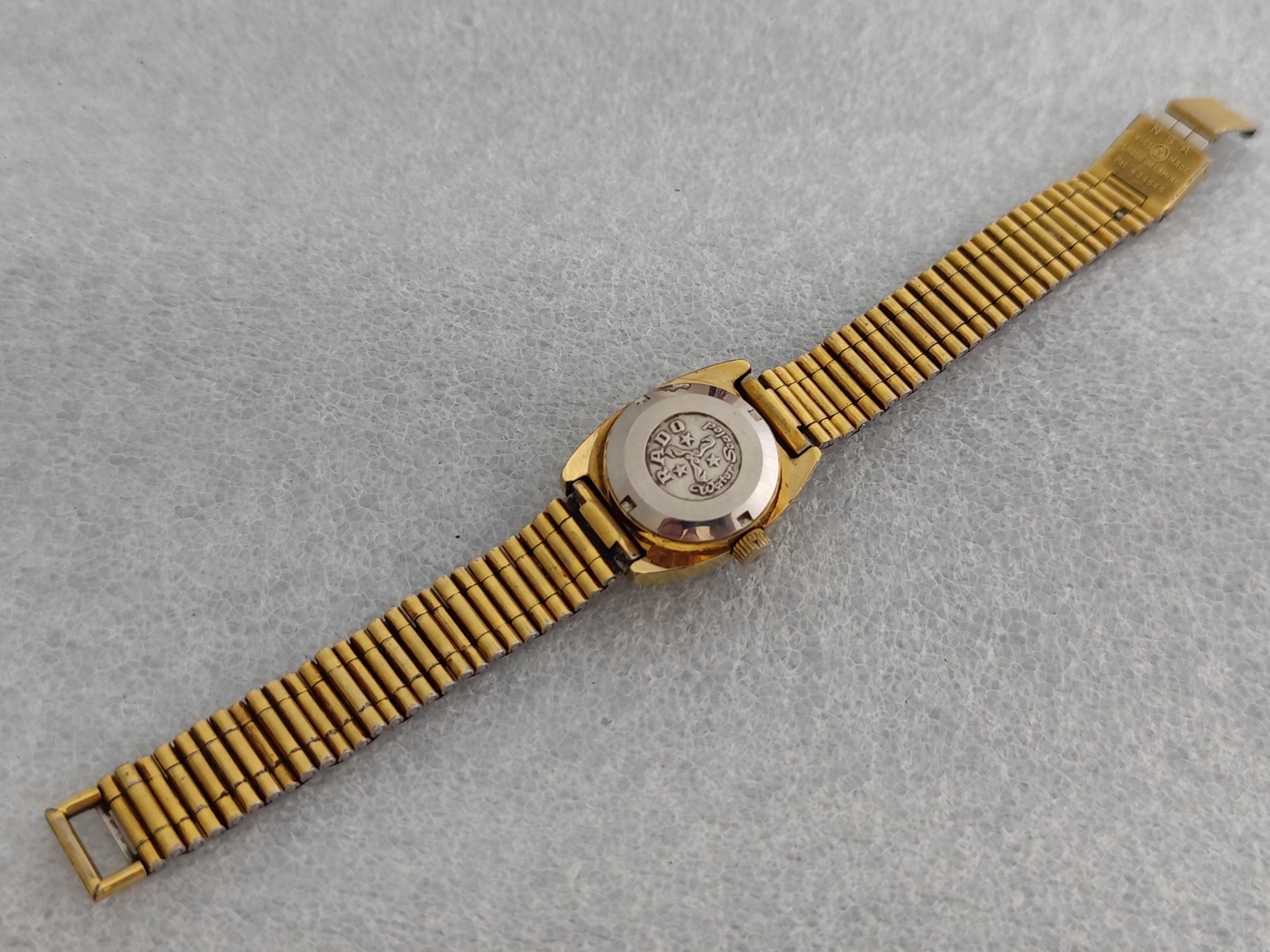 Rado TRIDENT 303 Day Date Vergoldete Automatik Damenuhr im Angebot 16