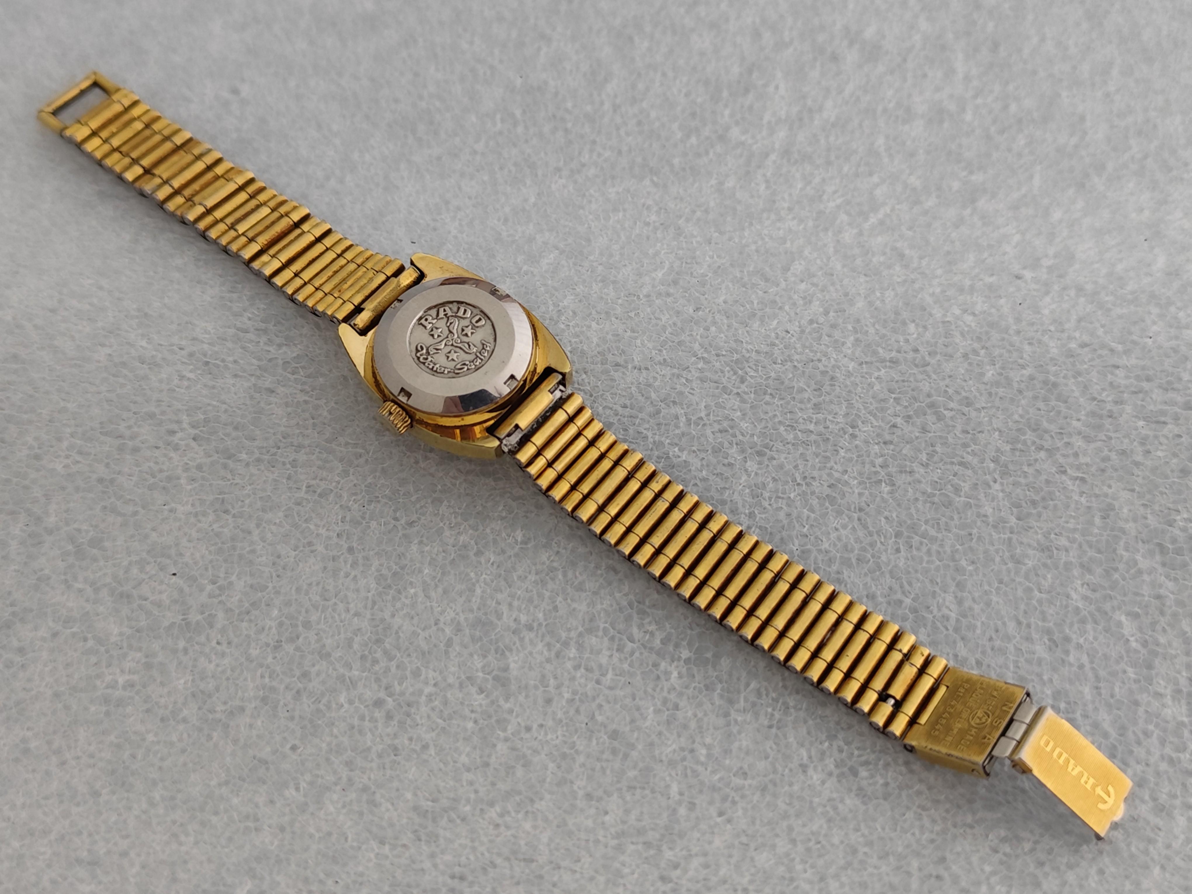 Rado TRIDENT 303 Day Date Vergoldete Automatik Damenuhr im Angebot 17