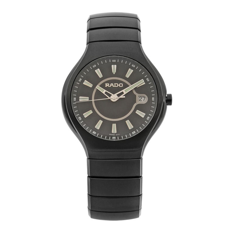 Rado True Active Keramik Schwarzes Zifferblatt Luminous Markers