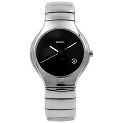 Used Rado True Ceramic Black Dial Date Men's Quartz Watch R27654152