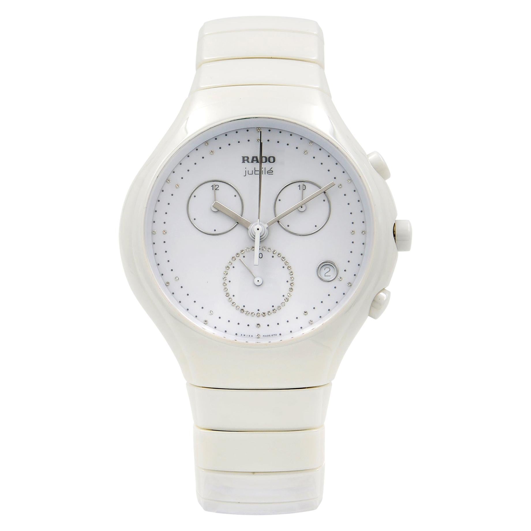 Rado True Jubile Chronograph White Quartz Men's Watch R27832702