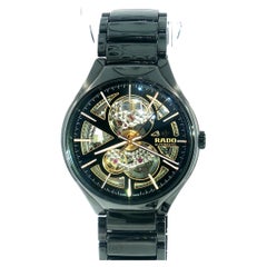 Montre Rado True Round Automatic Open Heart noire, 40 mm