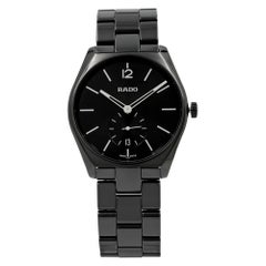 Rado True Specchio Ceramic Black Dial Quartz Men's Watch R27081152