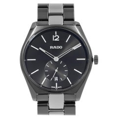 Used Rado True Specchio Ceramic Black Dial Quartz Men's Watch R27081157