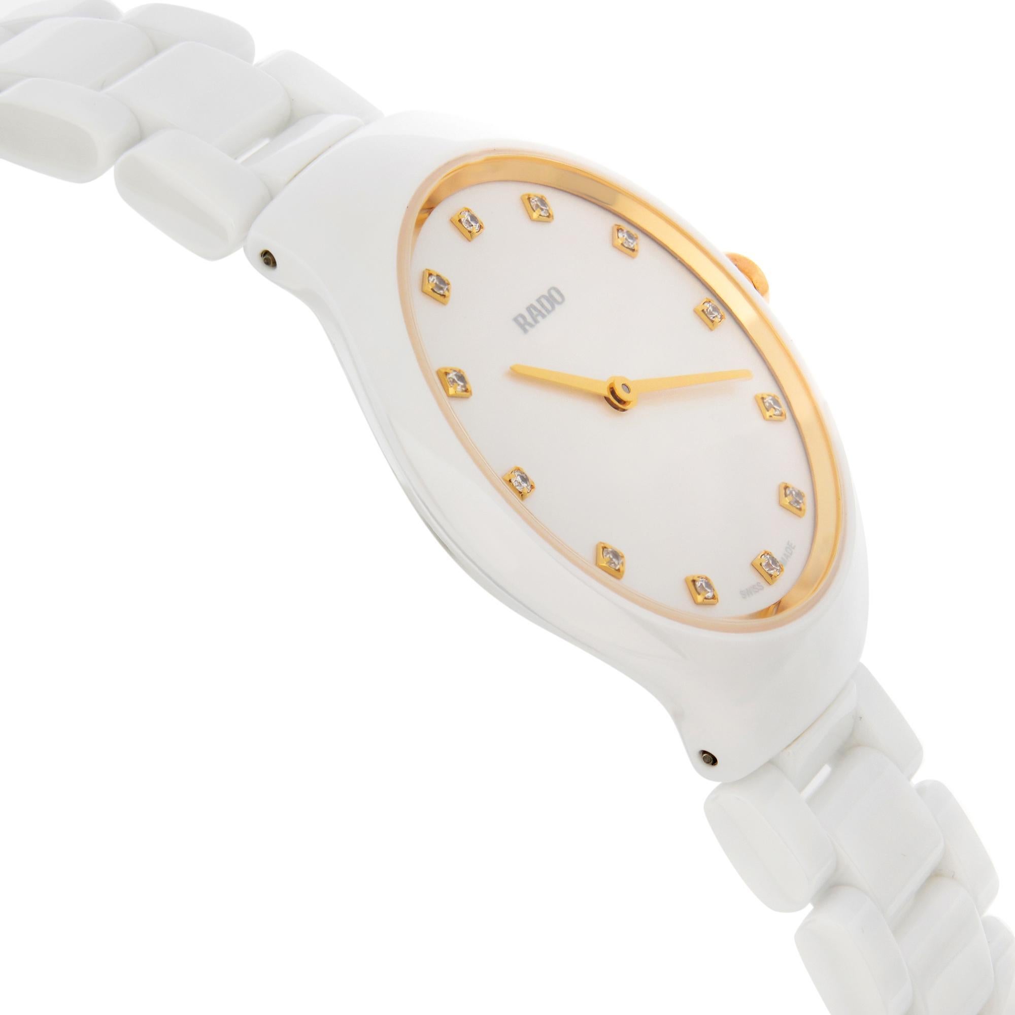 rado white watch
