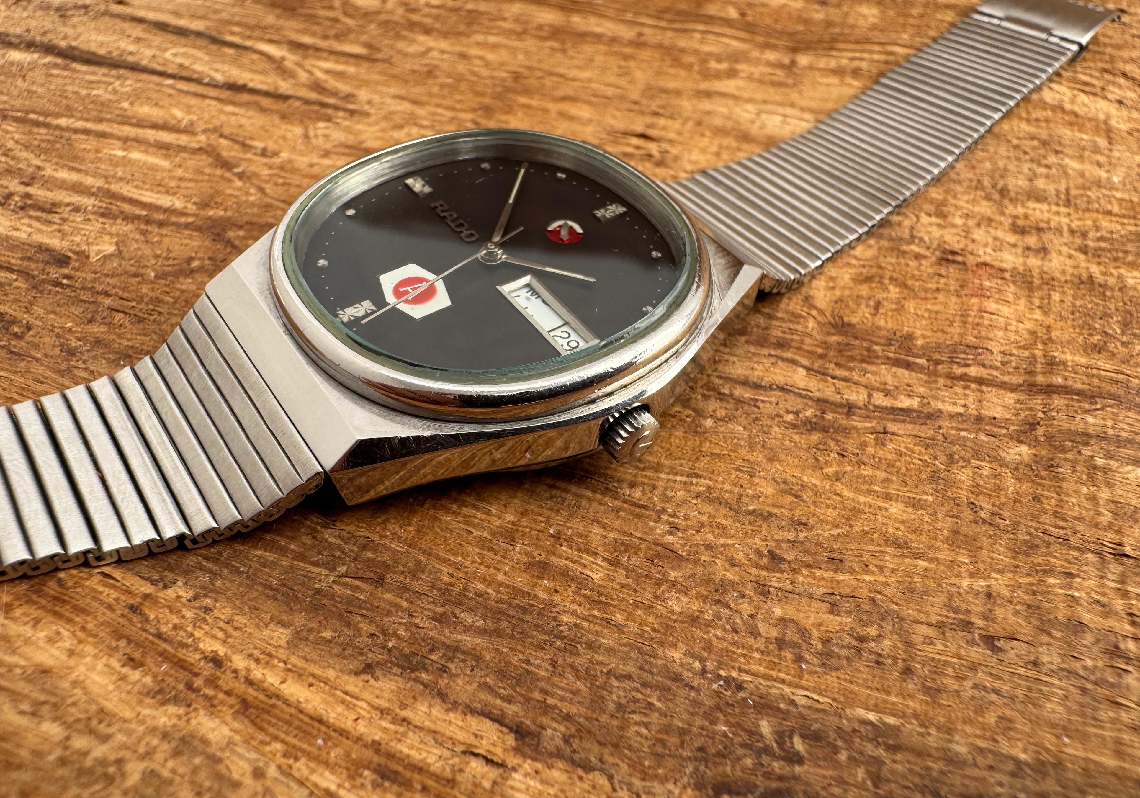 Rado Voyager Automatic Stainless Steel Rare Dial AMMAN Watch For Sale 6