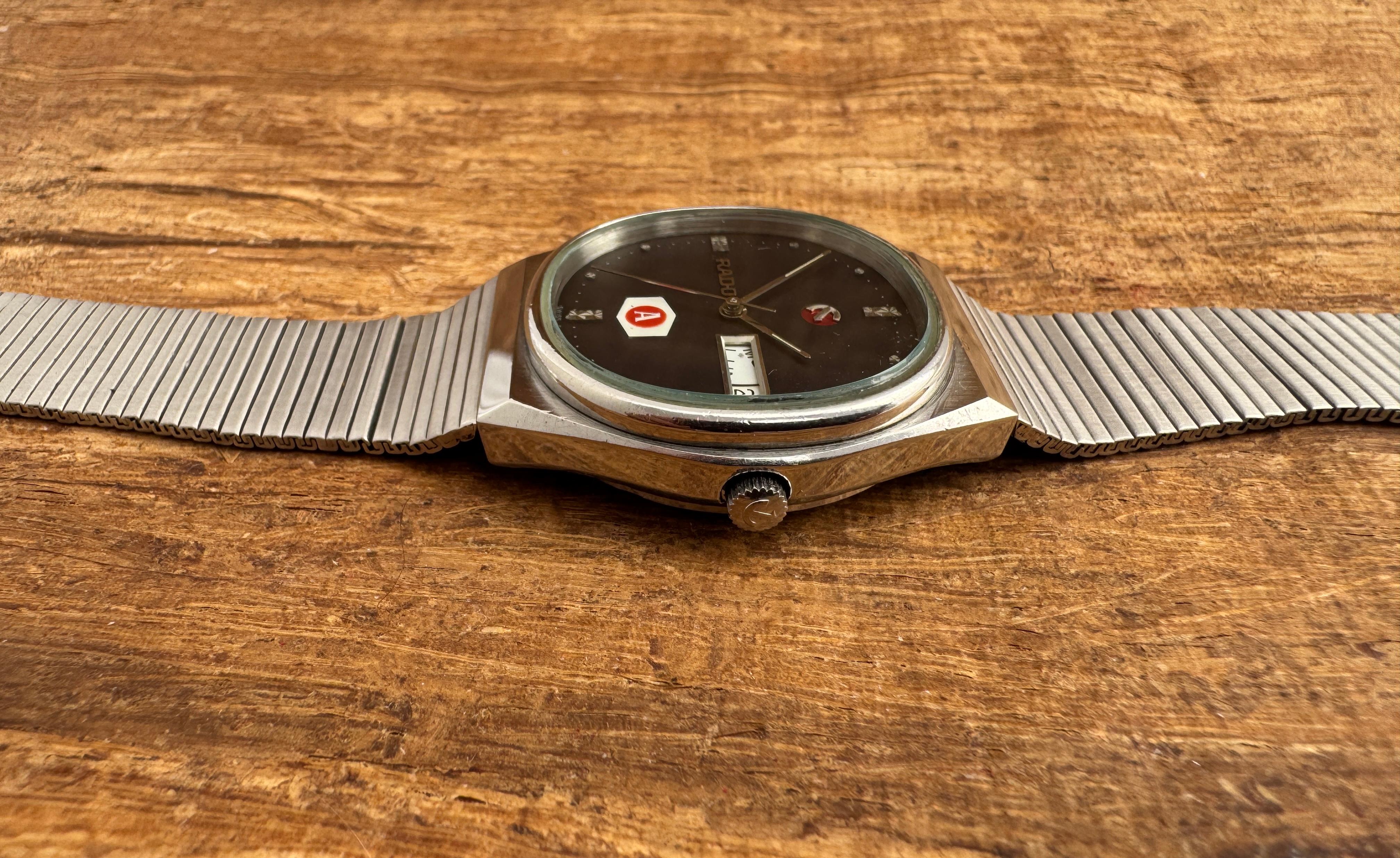 Rado Voyager Automatic Stainless Steel Rare Dial AMMAN Watch For Sale 1