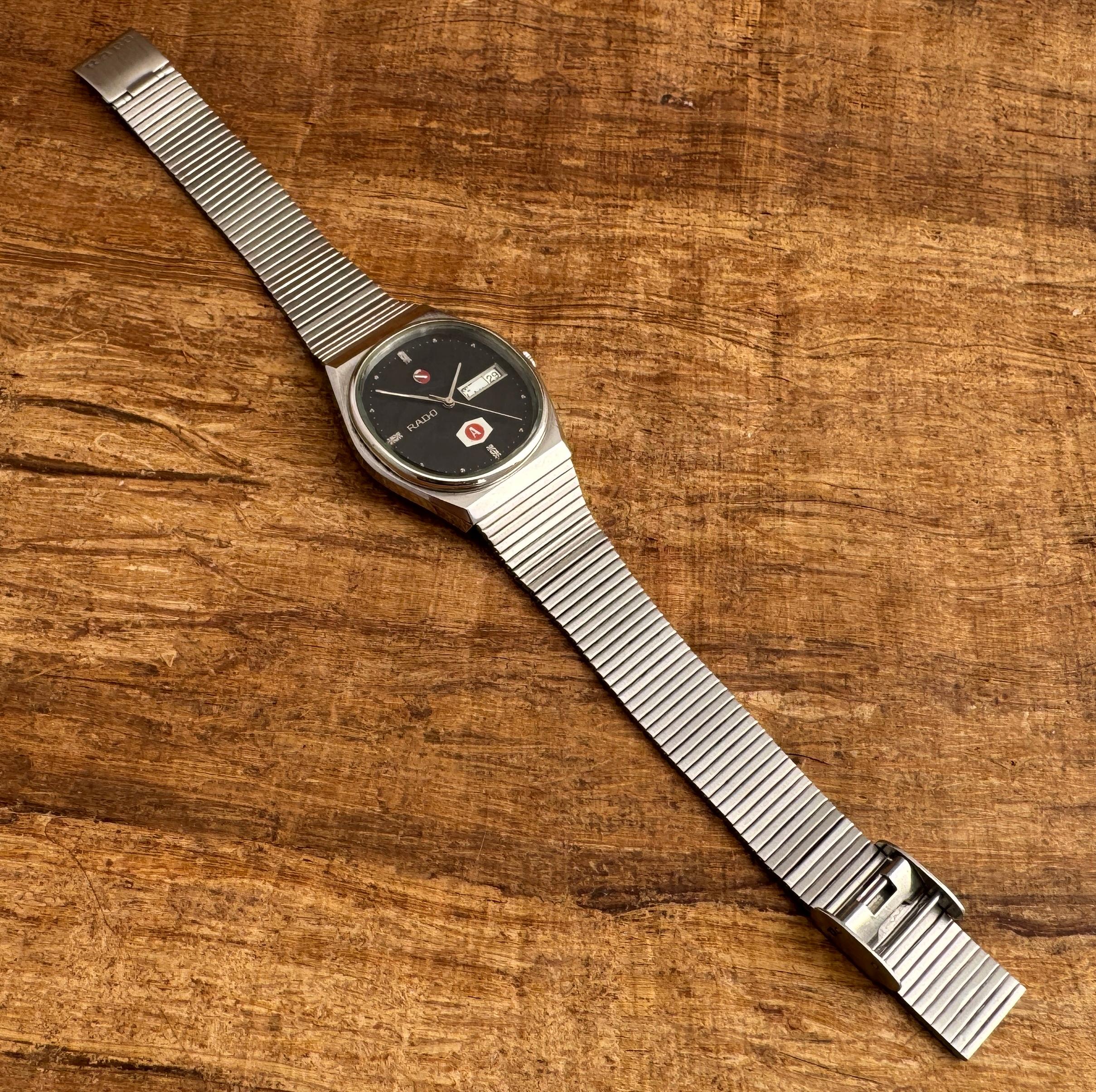 Rado Voyager Automatic Stainless Steel Rare Dial AMMAN Watch For Sale 3