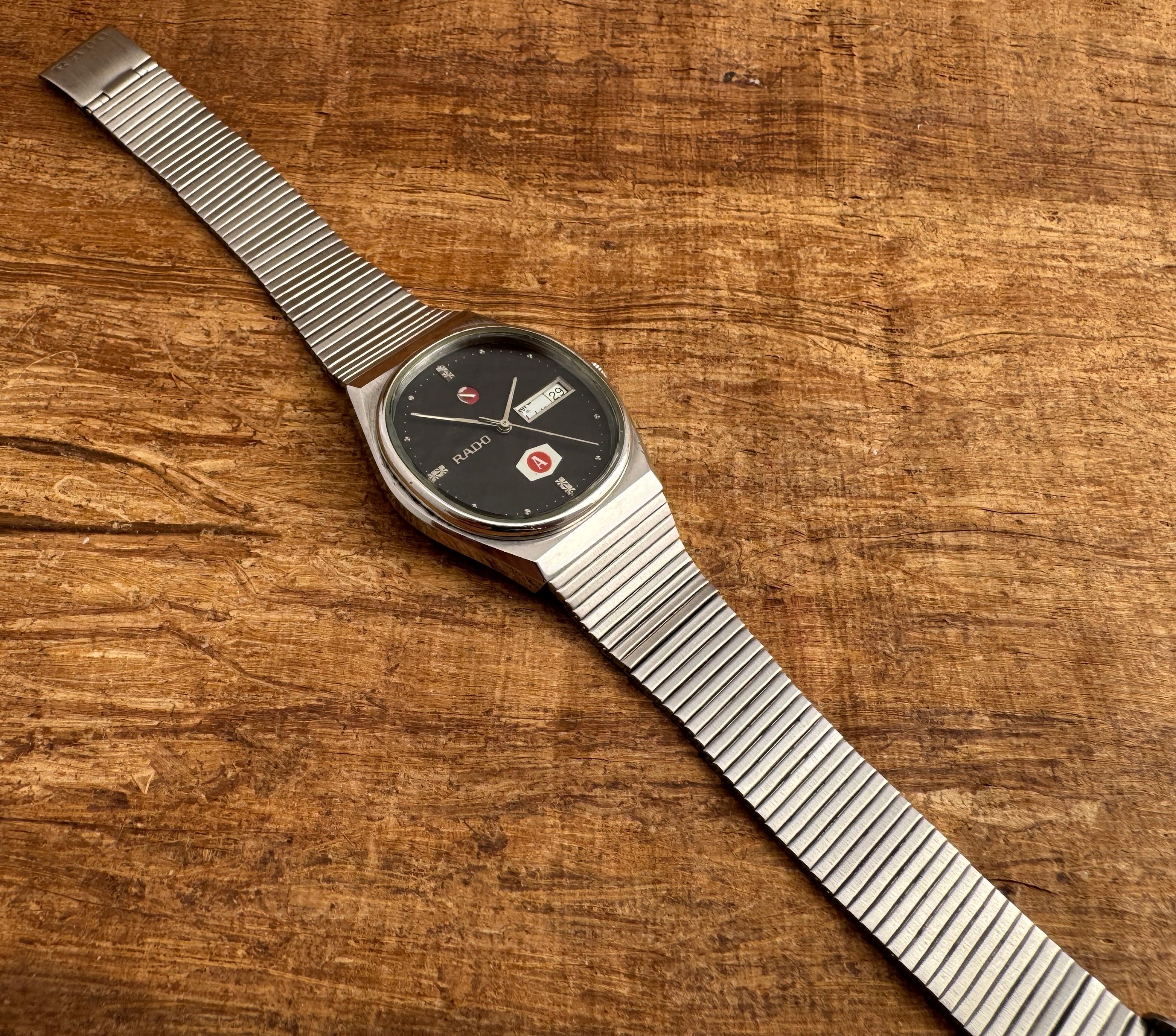Rado Voyager Automatic Stainless Steel Rare Dial AMMAN Watch For Sale 4