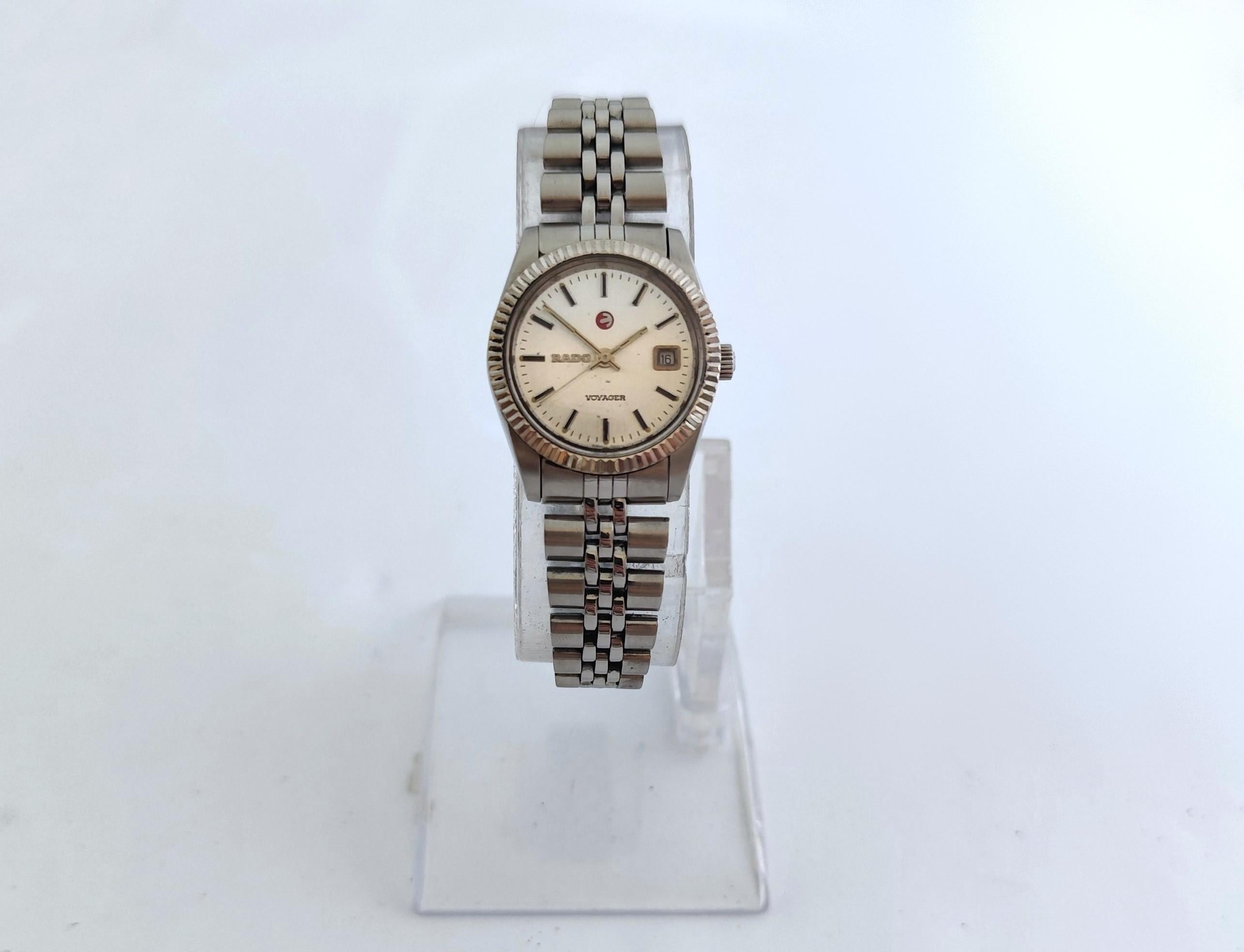 Rado Voyager Watch Ladies Automatic Vintage Round Date Swiss Made Damen im Angebot