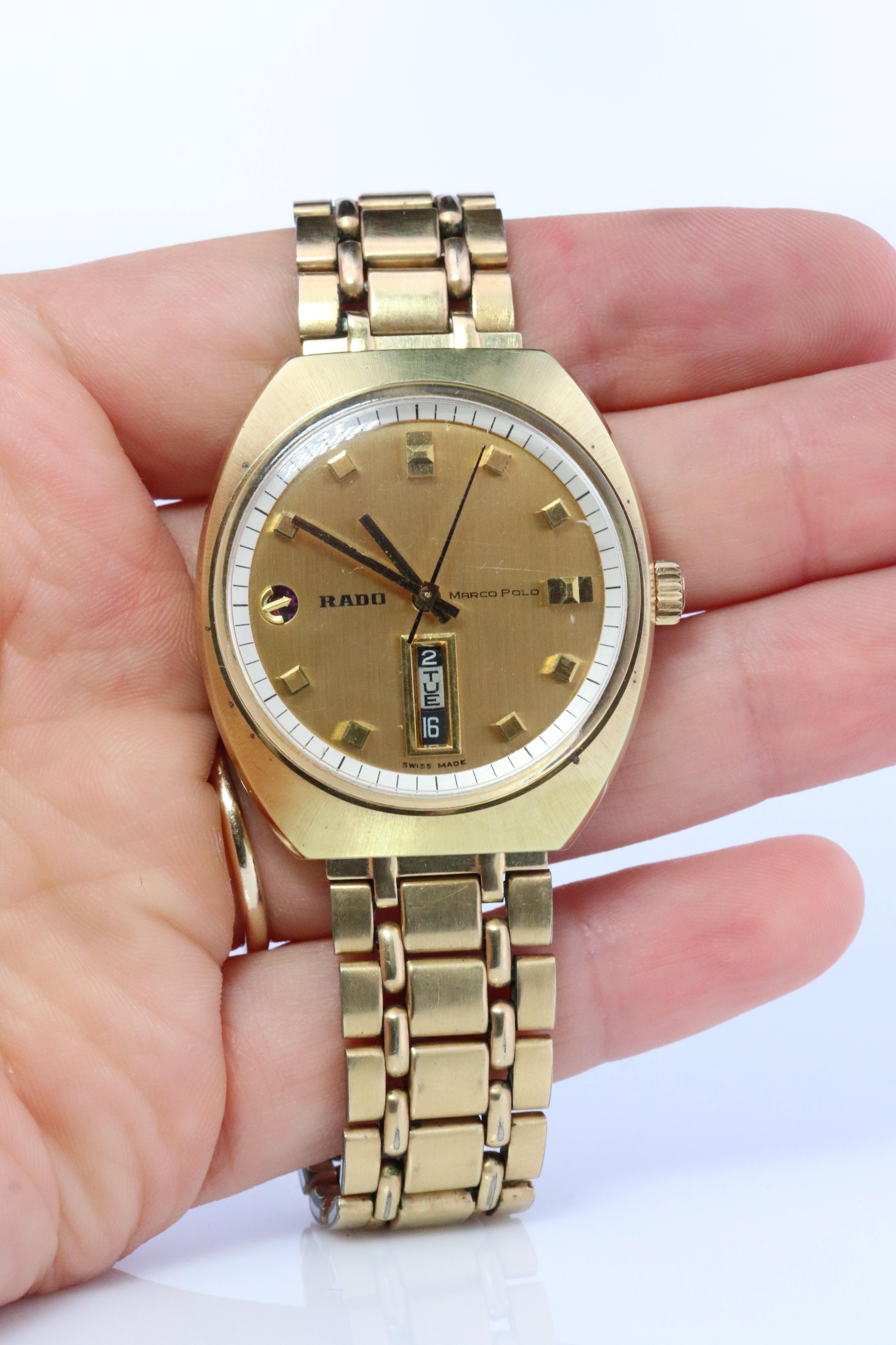 Men's RADO Watch. Rado Marco Polo Automatic watch. Mens Rado 11839 Calendar. For Sale