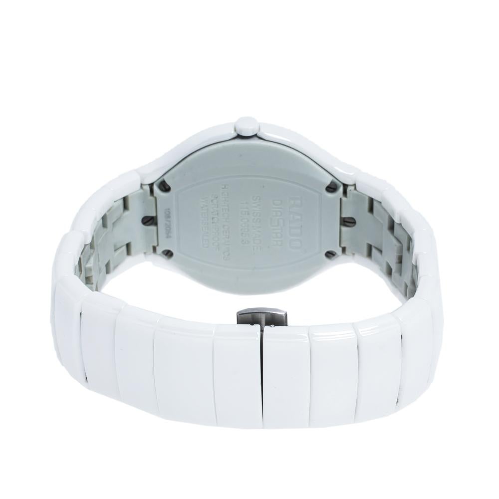  Rado Céramique blanche True Jubile R27695722 Montre-bracelet pour homme 40 mm Pour hommes 