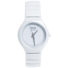 Rado White Ceramic True Jubile R27696732 Women's Wristwatch 27 mm