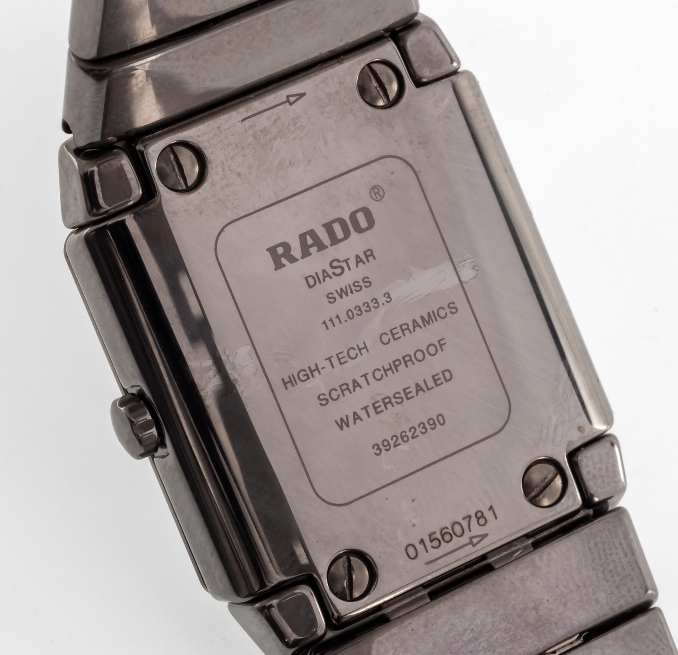 Rado Women's Ceramic Quartz Jubile Diastar Silver Watch 111.0333.3 In Good Condition For Sale In Sherman Oaks, CA