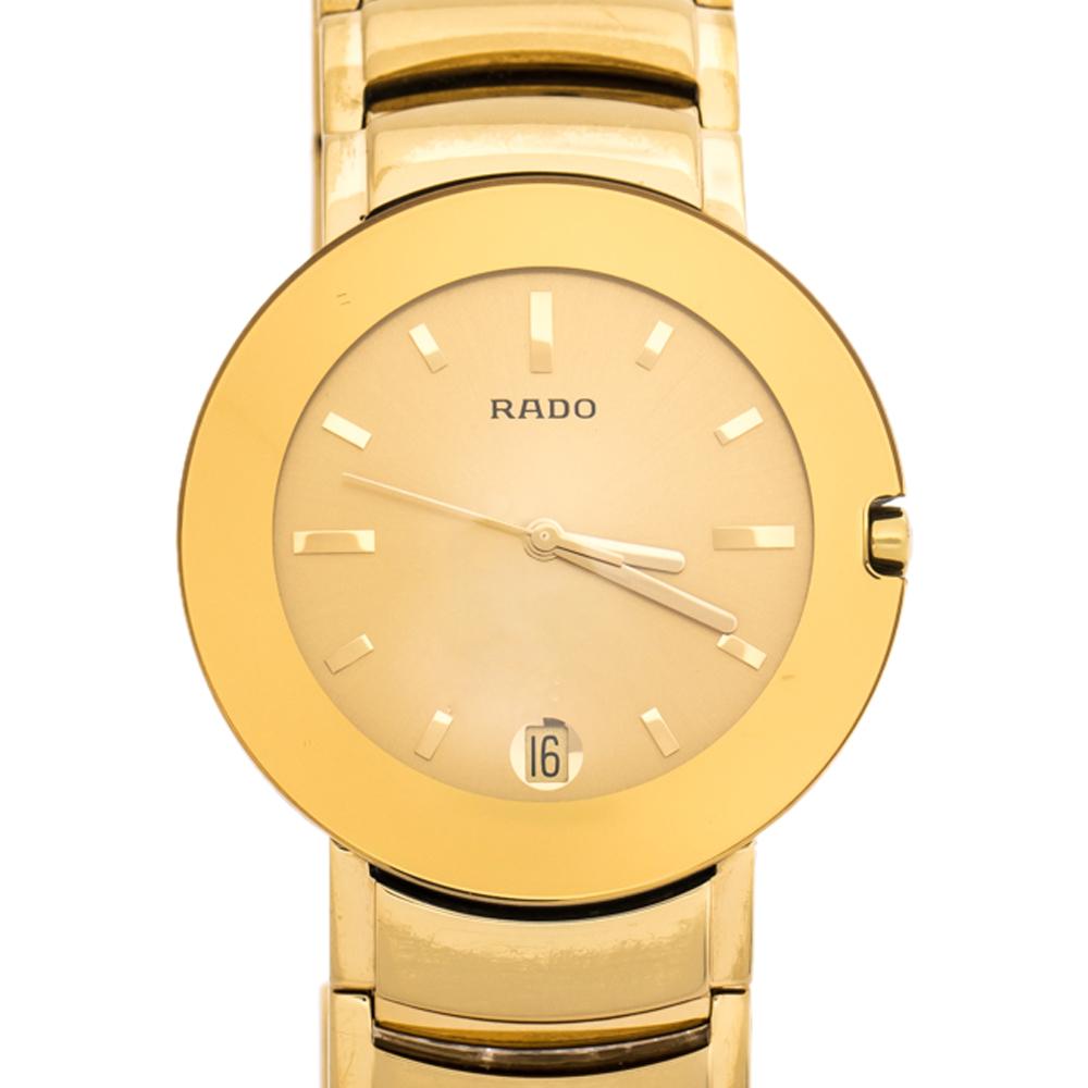 rado gold watch for men