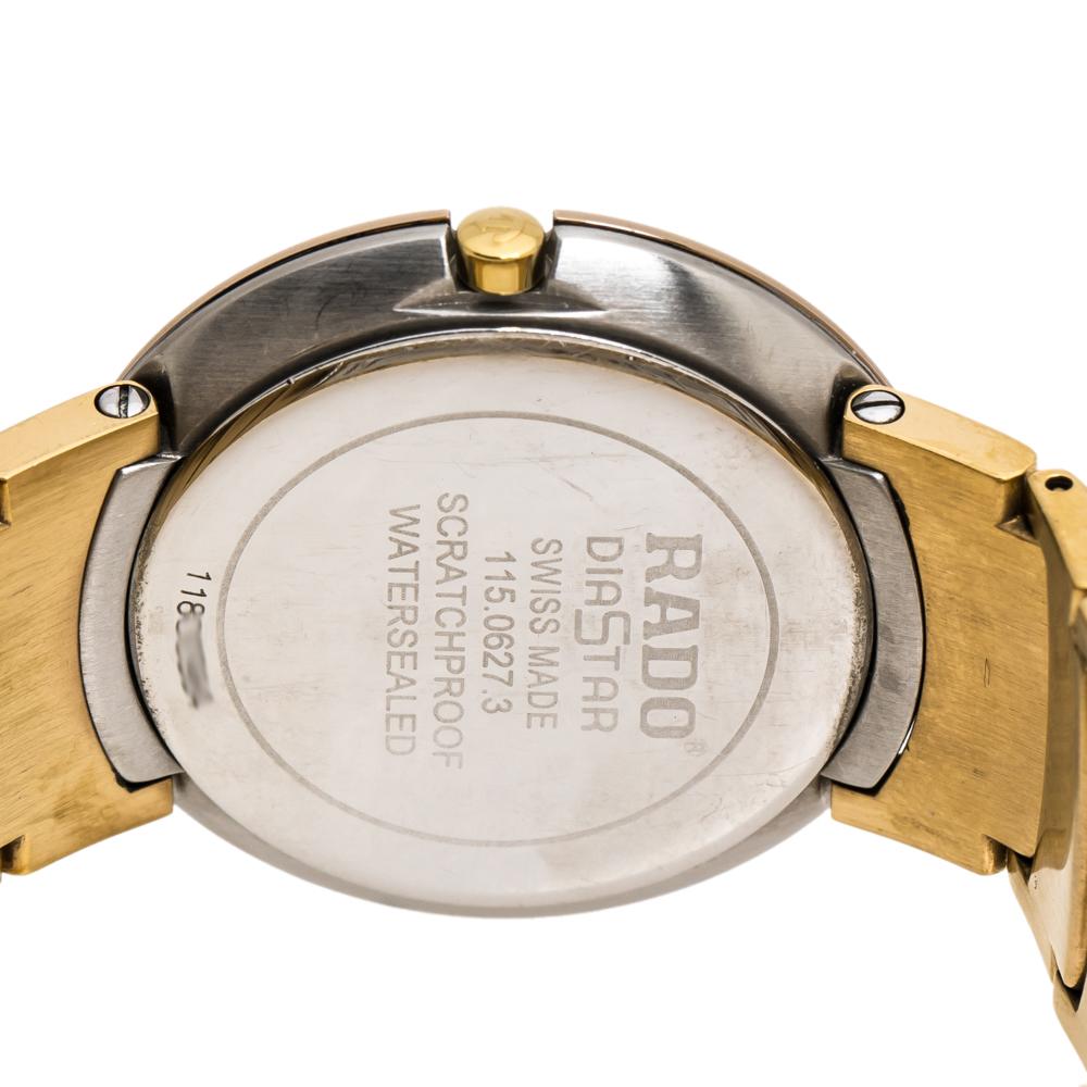 rado gold watch