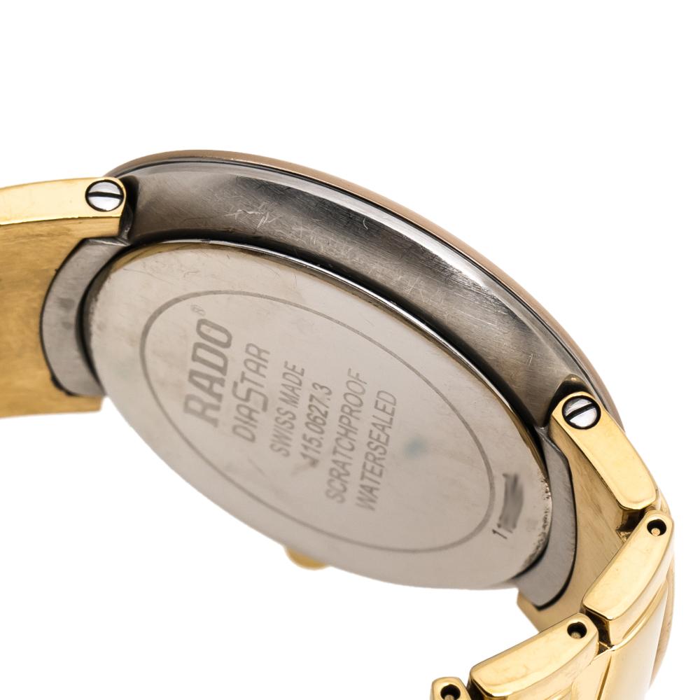 Rado Yellow Gold Plated Stainless Steel Coupole R2262773 Men's 