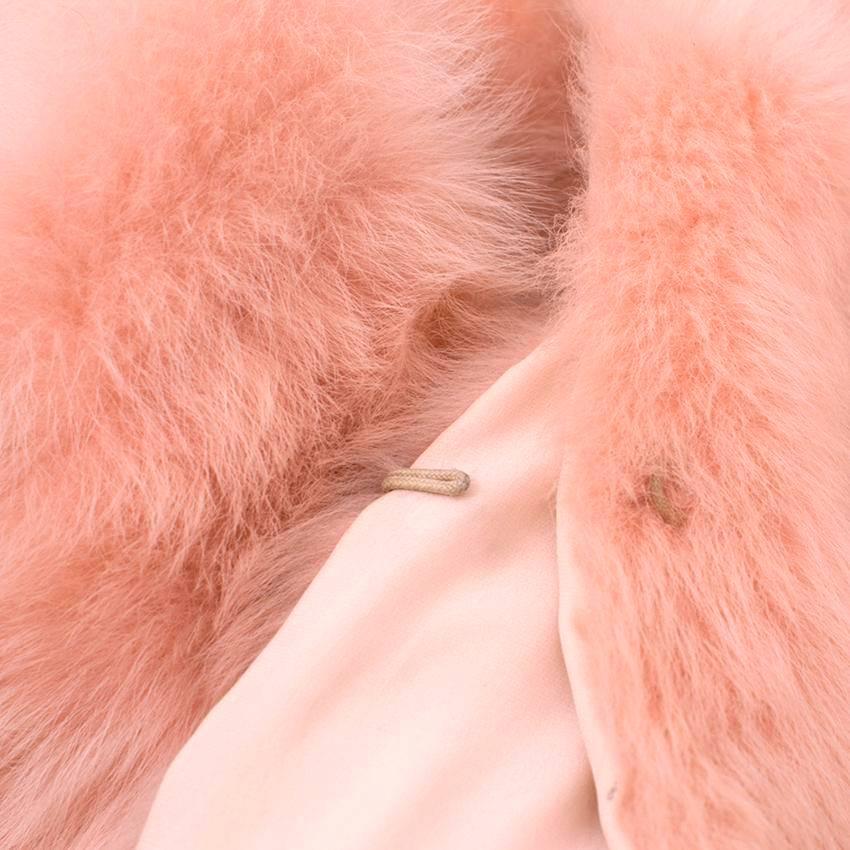 pink sheepskin coat