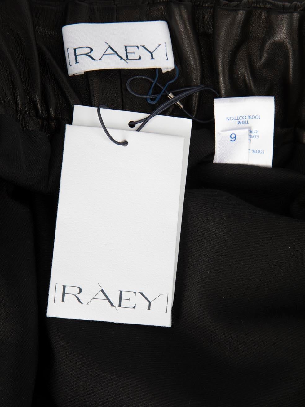 Women's Raey Black Leather Midi Skirt Size XS For Sale