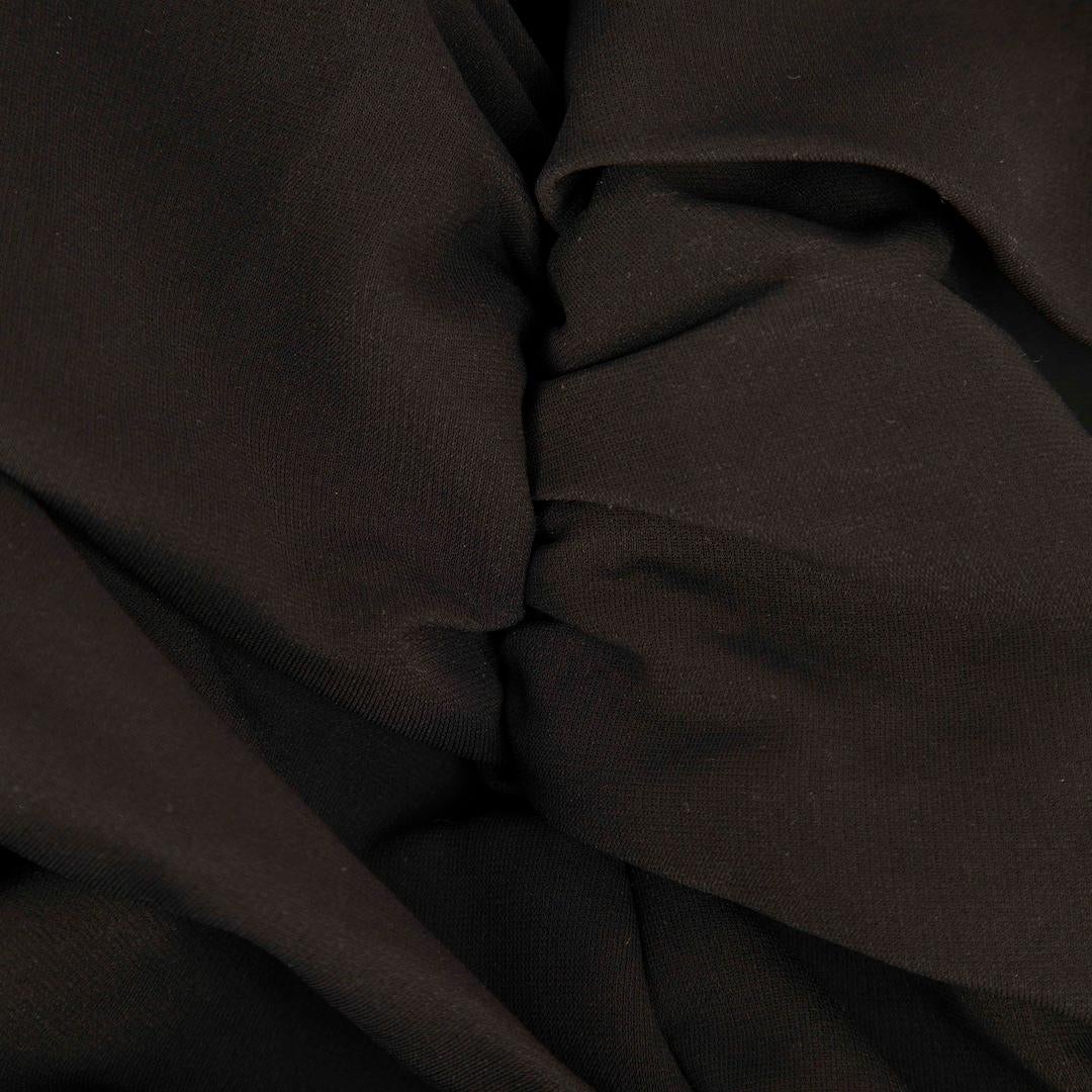 Raey, robe midi moulante noire à volants et dos ouvert, taille XS Excellent état - En vente à London, GB