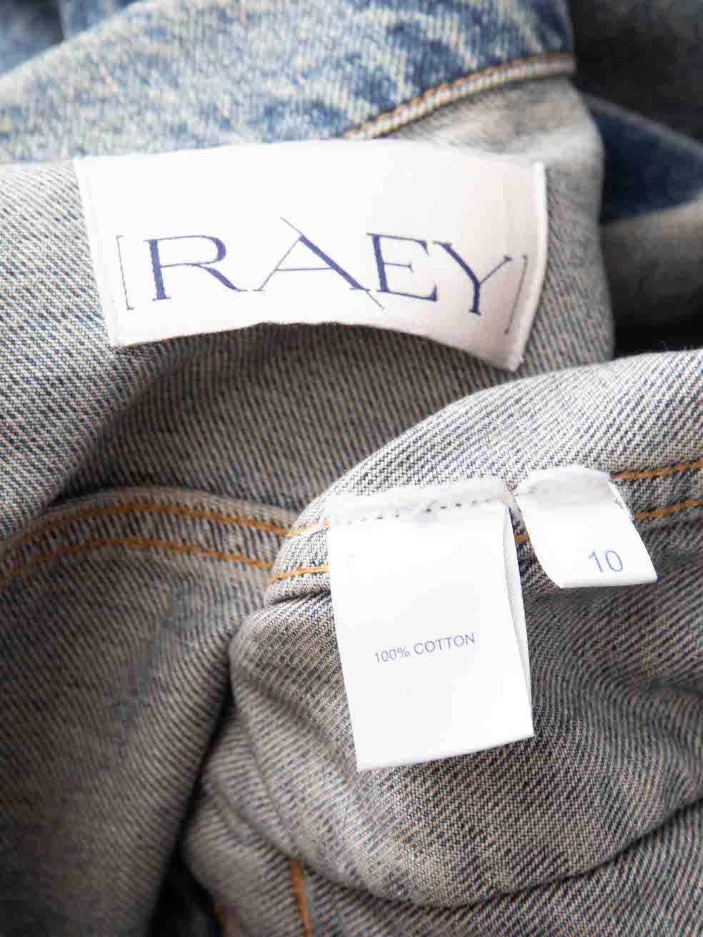 Raey Blue Washed Denim Jacket Size M In Excellent Condition For Sale In London, GB
