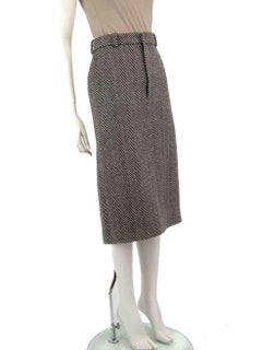 Raey Striped Wool Midi Skirt Size S