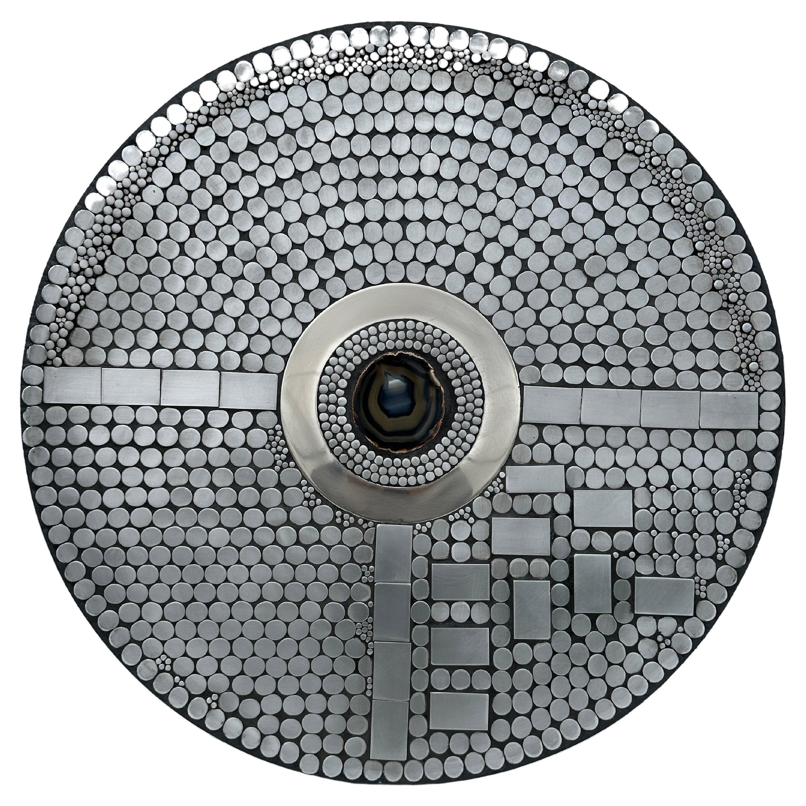 Raf Verjans Aluminium-Mosaik-Couchtisch